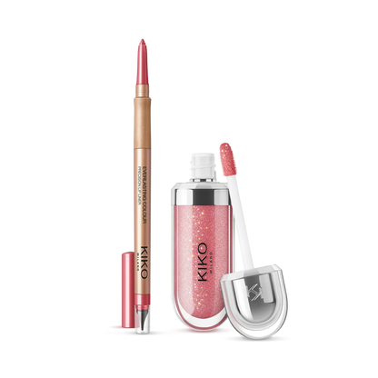 Kit 3D Hydra Lip Gloss + Lápis Labial Everlasting Color Precision Lip Liner