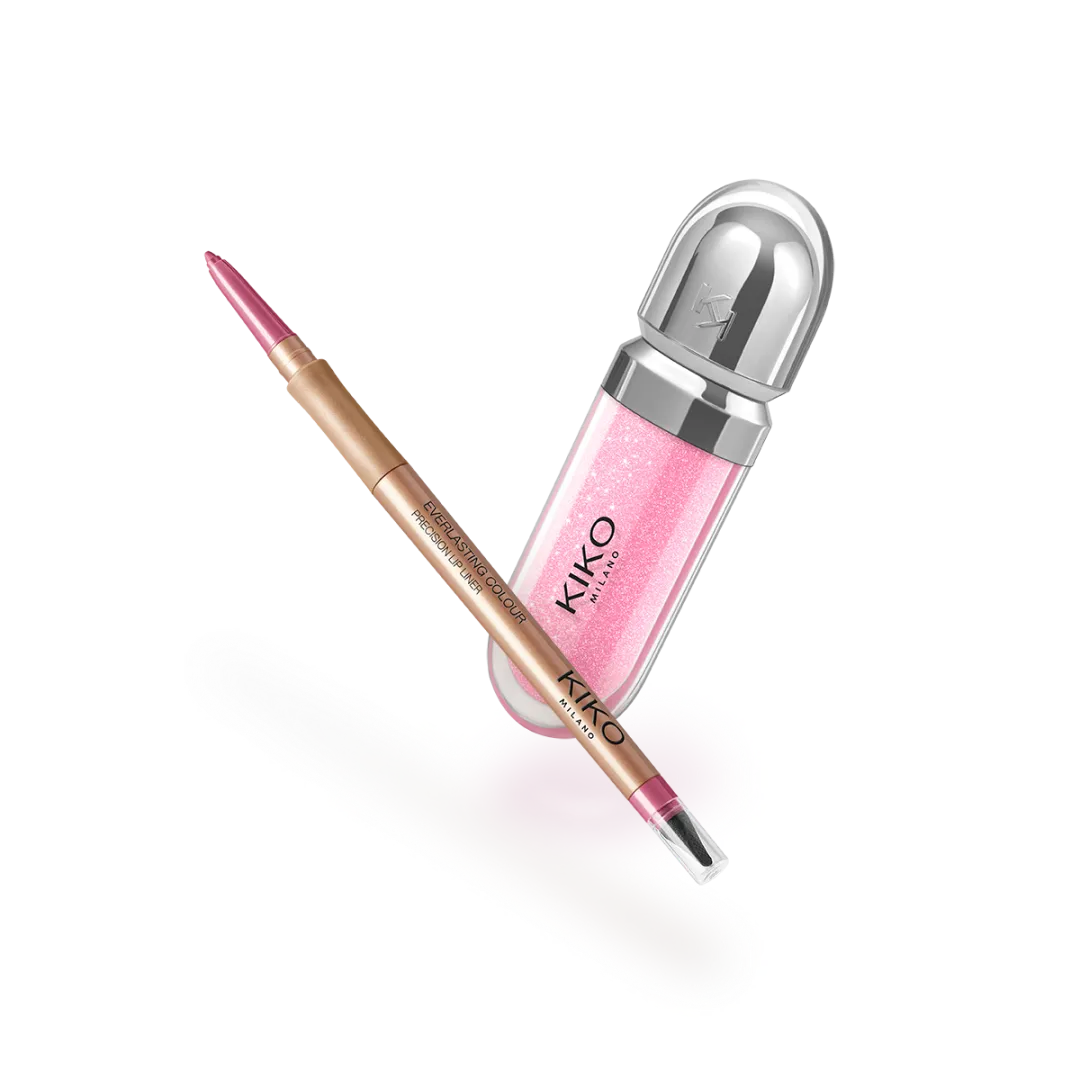 Kit 3D Hydra Lip Gloss + Lápis Labial Everlasting Color Precision Lip Liner