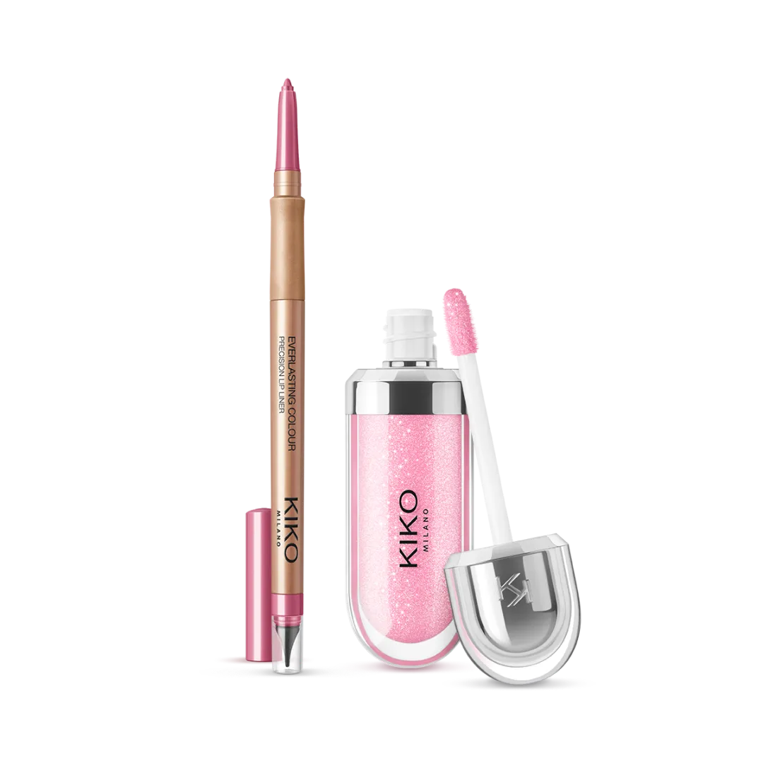 Kit 3D Hydra Lip Gloss + Lápis Labial Everlasting Color Precision Lip Liner