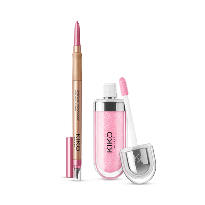 Kit 3D Hydra Lip Gloss + Lápis Labial Everlasting Color Precision Lip Liner